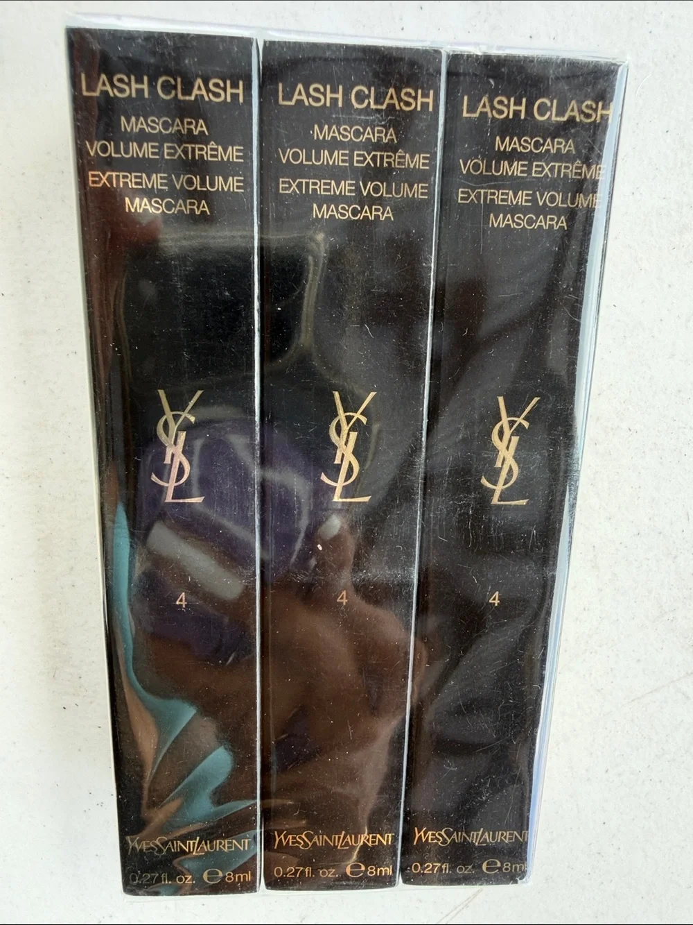 Pack of 3 YSL  Lash Clash Extreme Volume Mascara - electrique blue #4